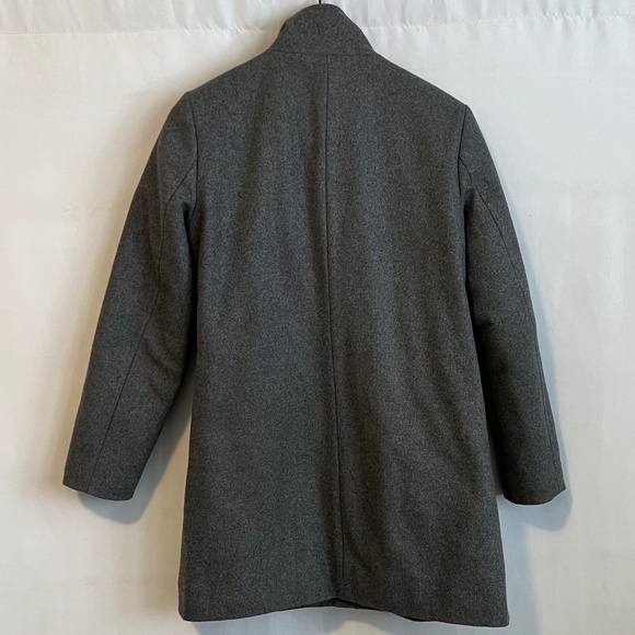 Lands' End Women's Insulated Wool Coat Grey Size 4 Petite - Picture 6 of 12